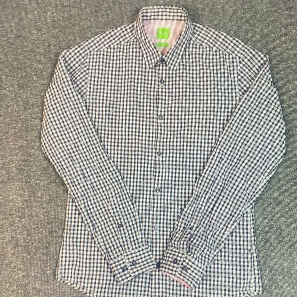 Hugo Boss Monochrome Check Men's Shirt